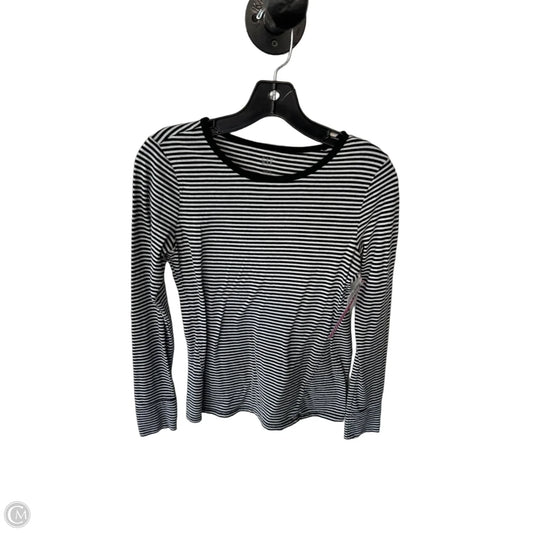 Top Long Sleeve By Gap In Black & White, Size: S