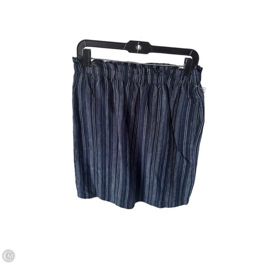 Skirt Mini & Short By Ellen Tracy In Blue & White, Size: S
