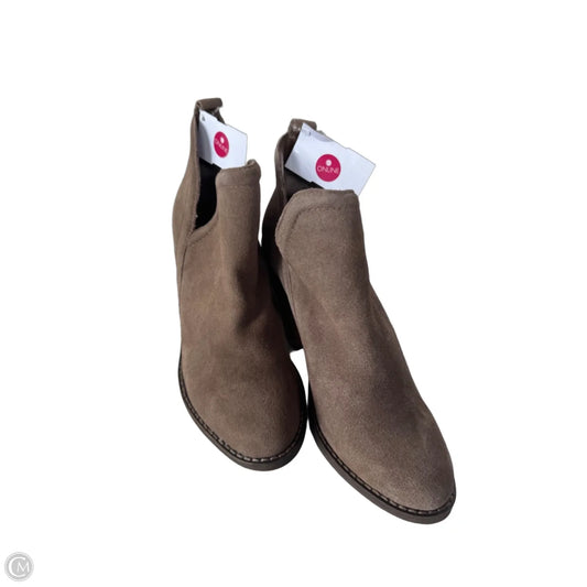 Boots Ankle Heels By Nine West In Brown, Size: 6.5