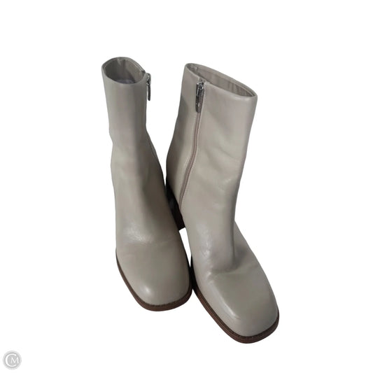 Boots Ankle Heels By Marc Fisher In Cream, Size: 8