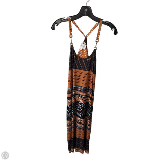 Dress Casual Maxi By Donna Morgan In Black & Orange, Size: S