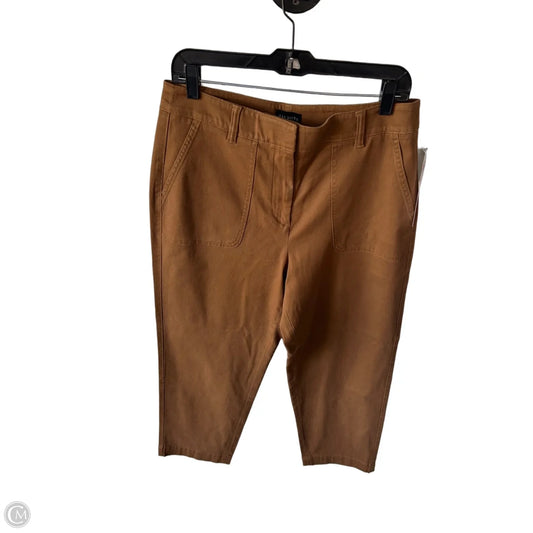 Jeans Straight By Talbots In Brown Denim, Size: 10