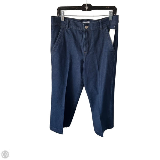 Jeans Wide Leg By Loft In Blue Denim, Size: 10