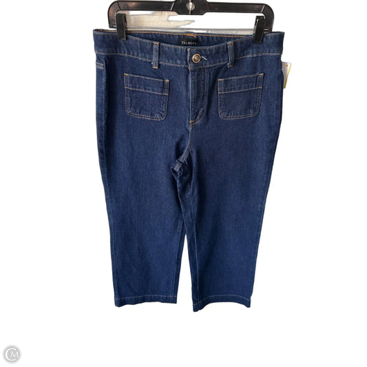 Jeans Wide Leg By Talbots In Blue Denim, Size: 10