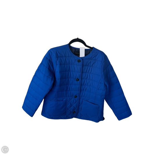 Jacket Puffer & Quilted By Talbots In Blue, Size: Lp