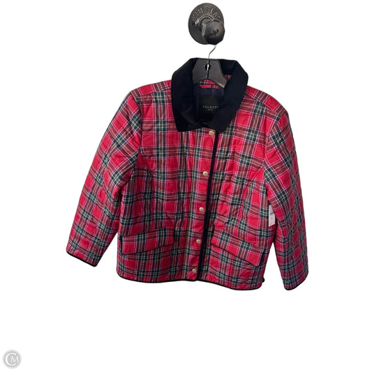 Jacket Puffer & Quilted By Talbots In Plaid Pattern, Size: Lp