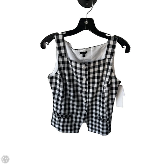 Vest Other By Express In Black & White, Size: S