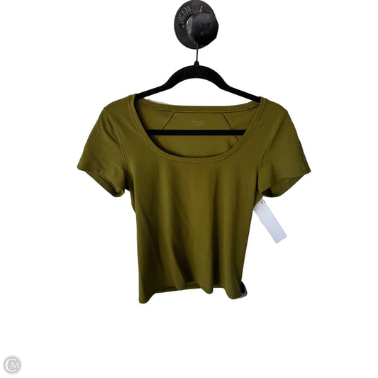 Athletic Top Short Sleeve By Athleta In Green, Size: M
