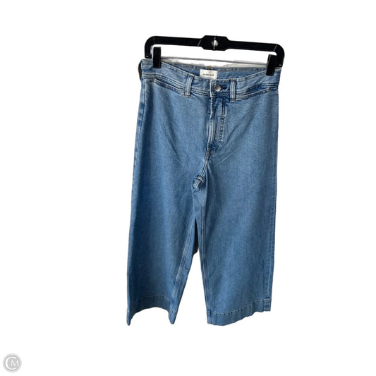 Jeans Wide Leg By Everlane In Blue Denim, Size: 4