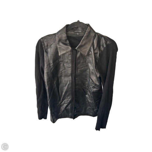 Sweater Cardigan By Anne Klein In Black, Size: M