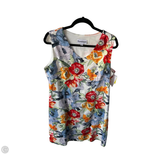 Dress Work By Northstyle In Blue & Red & White, Size: L