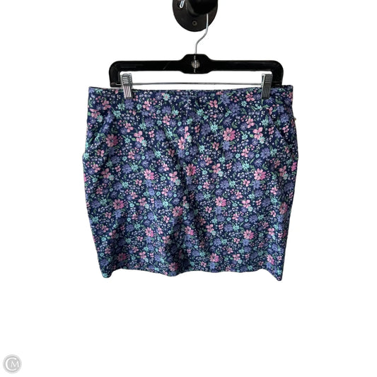 Skirt Mini & Short By Chadwicks In Blue & Pink, Size: 14