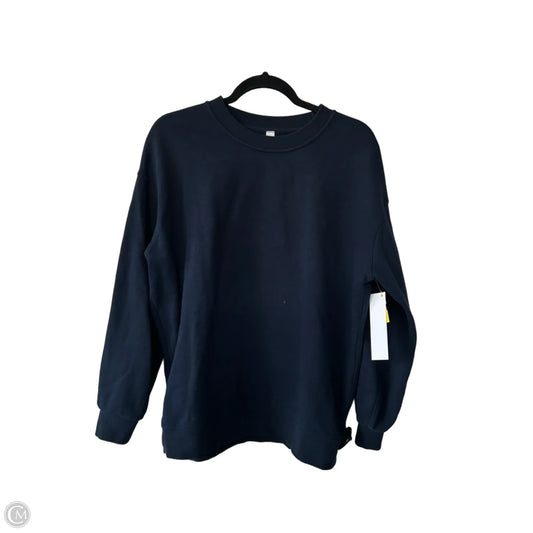 Athletic Sweatshirt Crewneck By Lululemon In Navy, Size: 4