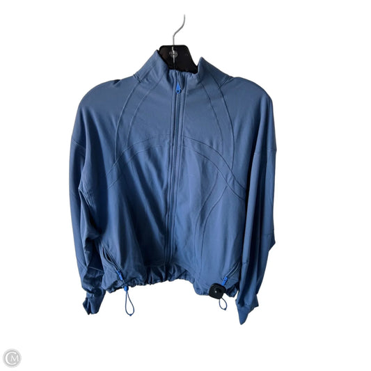 Athletic Jacket By Lululemon In Blue, Size: 4