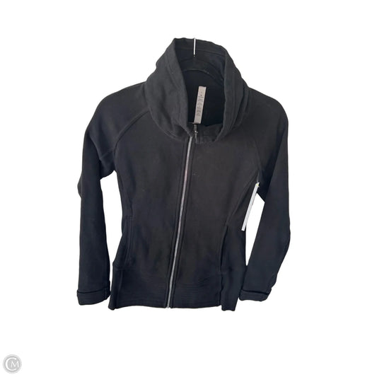 Athletic Jacket By Lululemon In Black, Size: 6