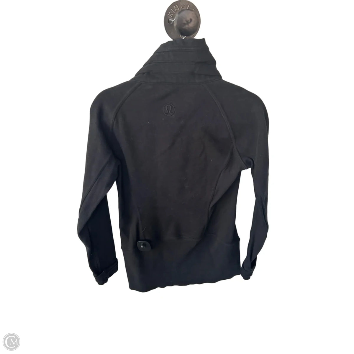 Athletic Jacket By Lululemon In Black, Size: 6