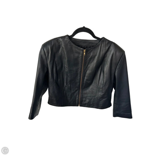 Jacket Leather By Cmc In Black, Size: S