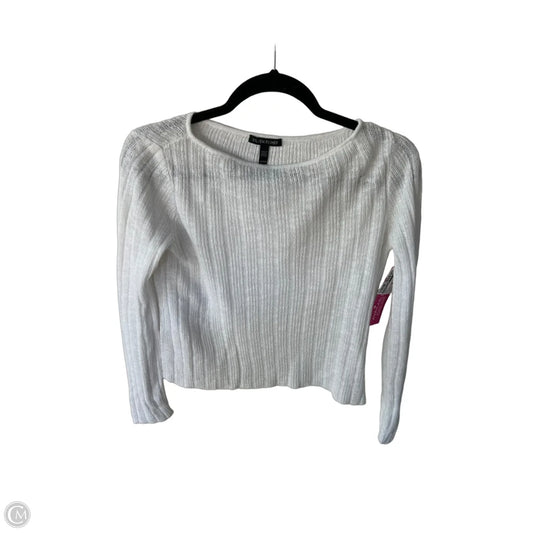 Sweater By Eileen Fisher In White, Size: Xxs