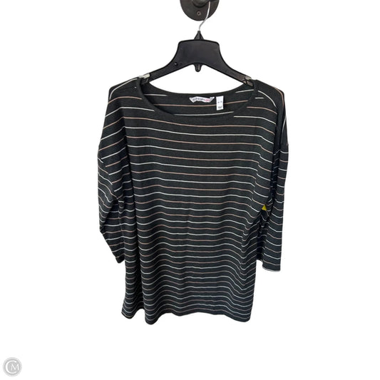 Dress Casual Short By Isaac Mizrahi Live Qvc In Grey & Orange, Size: Xl