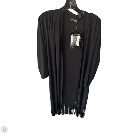 Cardigan By Attitude In Black, Size: Lp