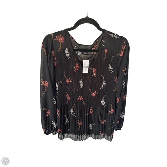 Blouse 3/4 Sleeve By Lane Bryant In Black & Silver, Size: Xl