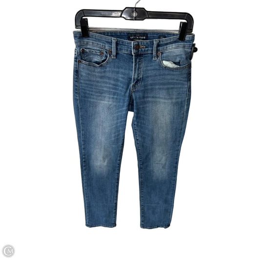 Jeans Straight By Lucky Brand In Blue Denim, Size: 4