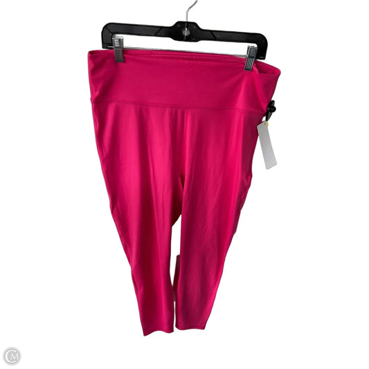 Athletic Leggings By Fabletics In Pink, Size: Xl