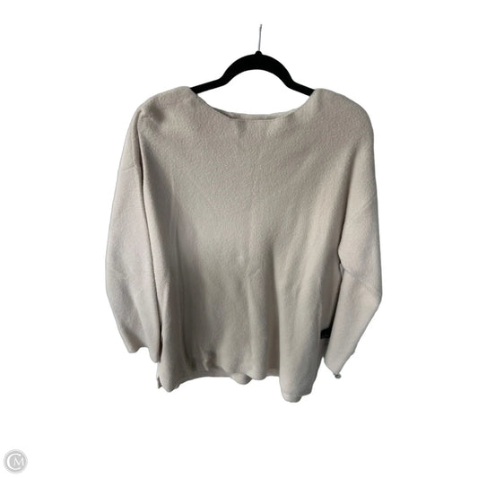 Sweater By Ann Taylor In Cream, Size: L