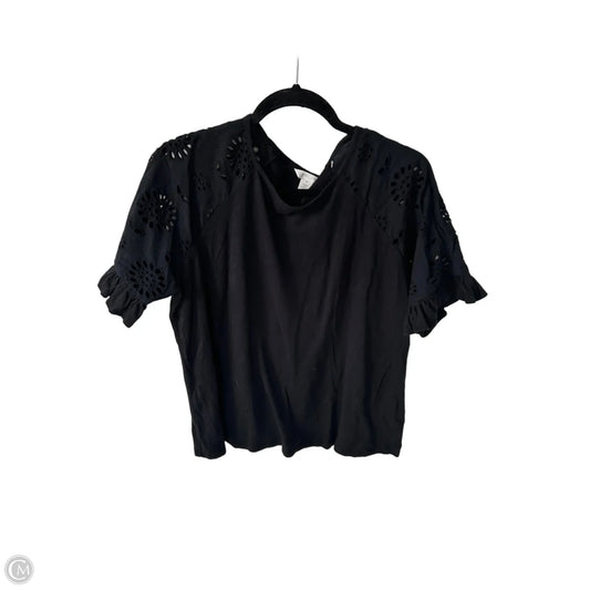 Top Short Sleeve By Caslon In Black, Size: Xl