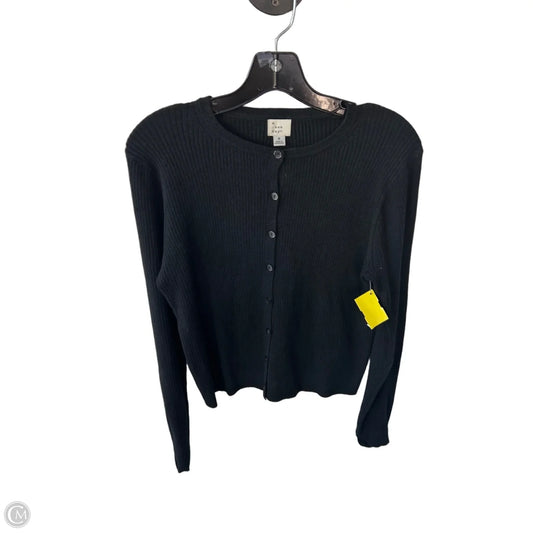 Sweater Cardigan By A New Day In Black, Size: M