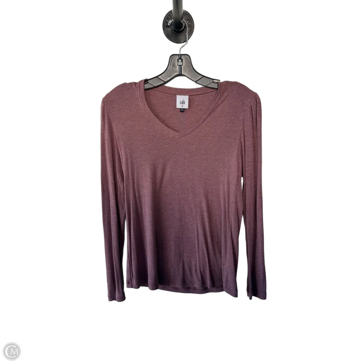 Top Long Sleeve Basic By Cabi In Red, Size: Xs