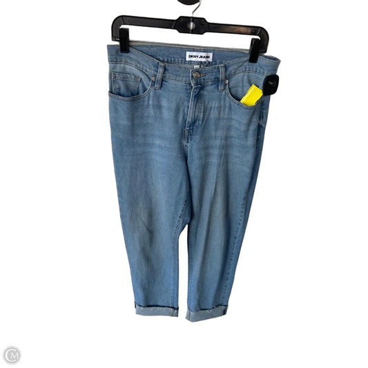 Jeans Straight By Dkny In Blue Denim, Size: 6p