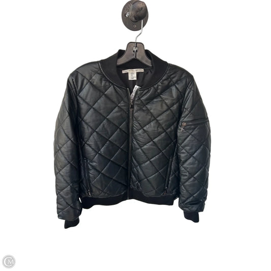 Jacket Puffer & Quilted By Max Studio In Black, Size: M