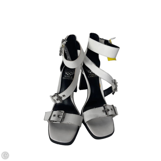 Sandals Heels Block By Vince Camuto In White, Size: 7