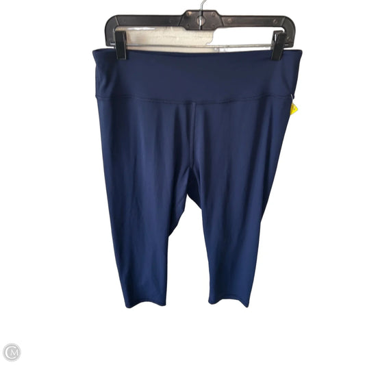 Athletic Leggings Capris By Tek Gear In Navy, Size: Xl