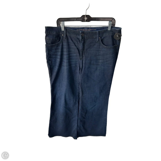 Jeans Flared By Chicos In Blue Denim, Size: 14