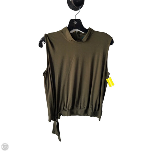 Top Sleeveless By Lauren By Ralph Lauren In Green, Size: Xl