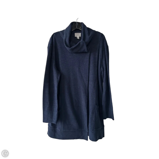 Sweater Cardigan By Caslon In Blue, Size: Xl