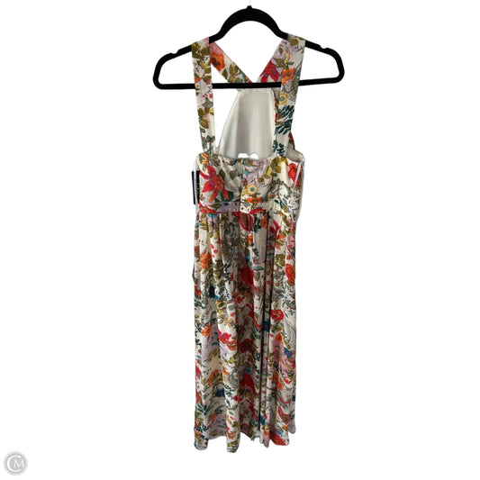 Dress Party Long By Lulus In Cream & Orange, Size: S