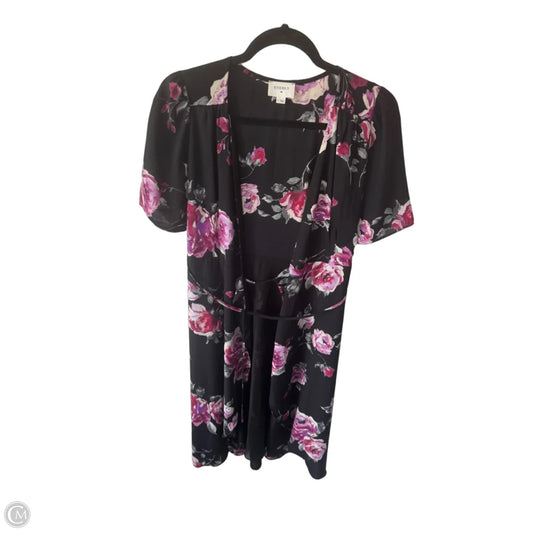 Dress Work By Everly In Black & Purple, Size: S
