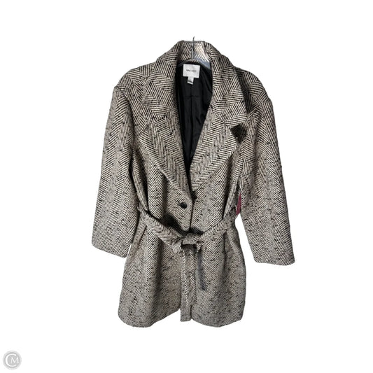 Coat Other By Nine West In Brown & Cream, Size: L