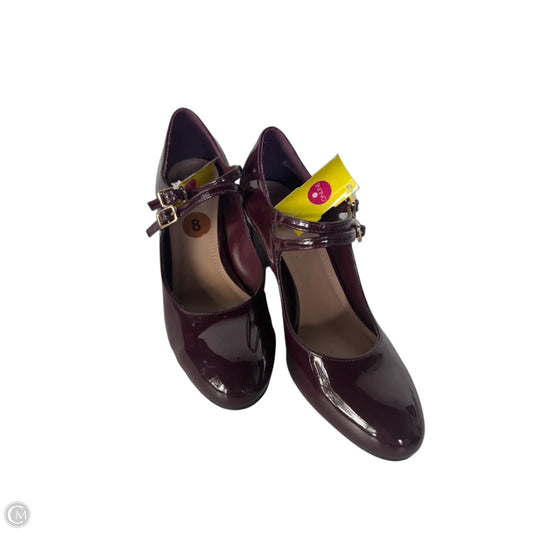 Shoes Heels Block By Impo In Maroon, Size: 8