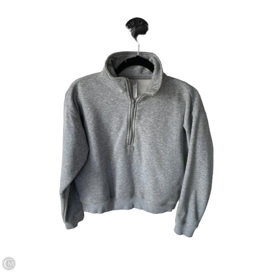 Athletic Sweatshirt Collar By Fabletics In Grey, Size: S