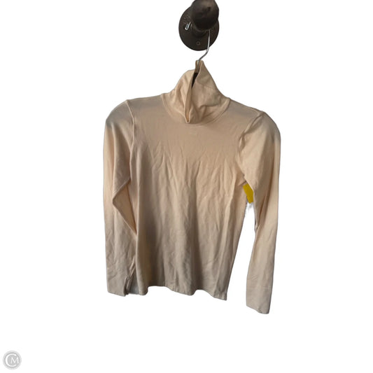 Athletic Top Long Sleeve Collar By Athleta In Cream, Size: Xs