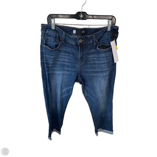 Jeans Cropped By Kut In Blue Denim, Size: 12