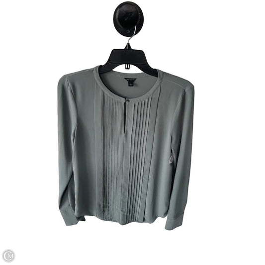 Blouse Long Sleeve By Ann Taylor In Green, Size: Xs