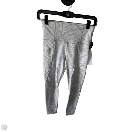 Athletic Leggings By Athleta In Tan & White, Size: Xs