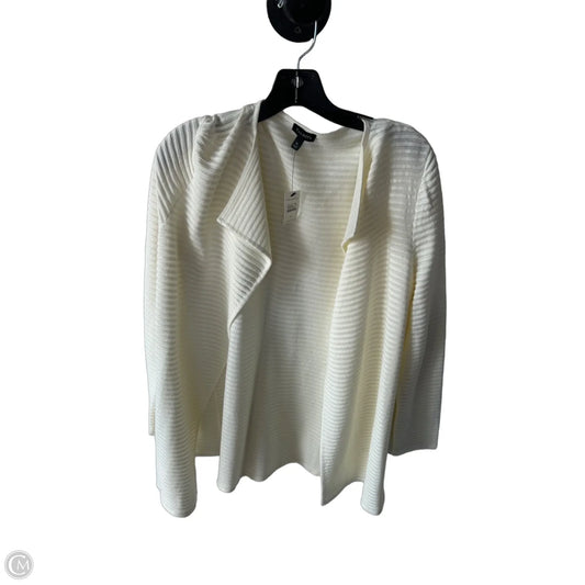 Sweater Cardigan By Talbots In Cream, Size: M
