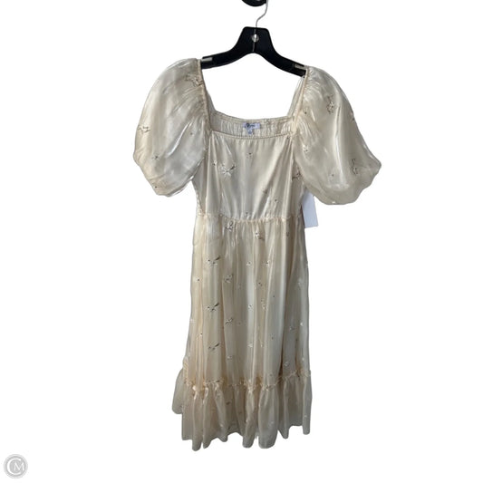 Dress Party Long By Polygram In Cream & White, Size: S