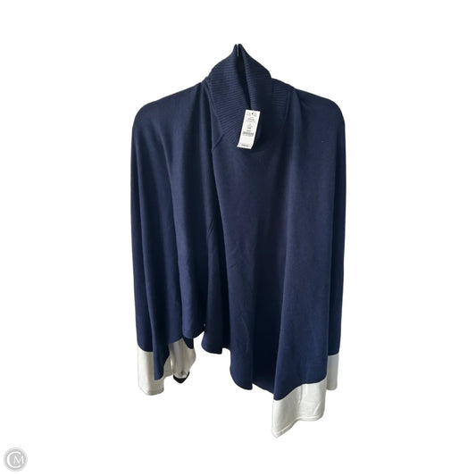 Poncho By White House Black Market In Blue & White, Size: Xxs